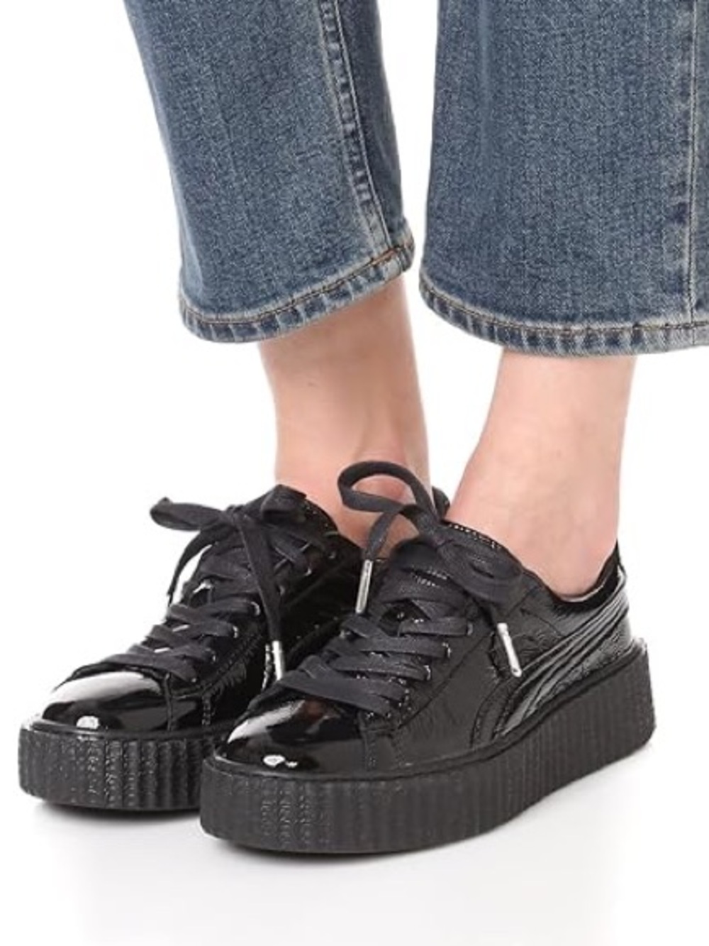 PUMA x FENTY creeper wrinkled patent sneakers - Picture 4 of 10